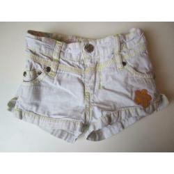 Salty Dog - Wit shortje, maat 98