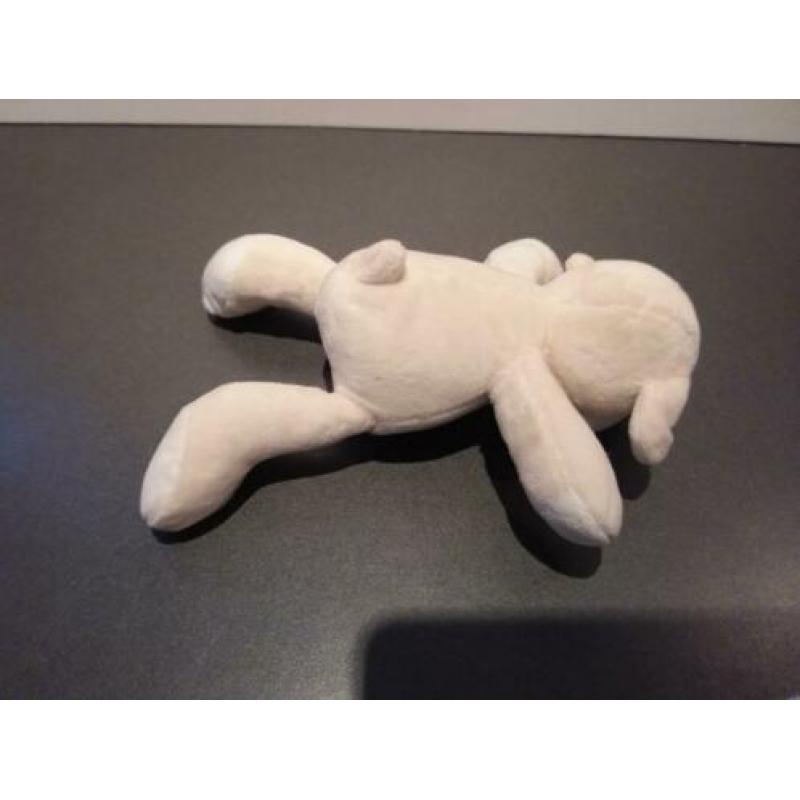Hema schaap knuffel 19 cm crème met rode x op de buik