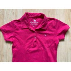 Q996 Abercrombie Polo Roze Mt 38-40 (M)