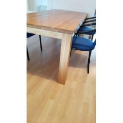 Eettafel 2 meter eikenhout i.z.g.s.t