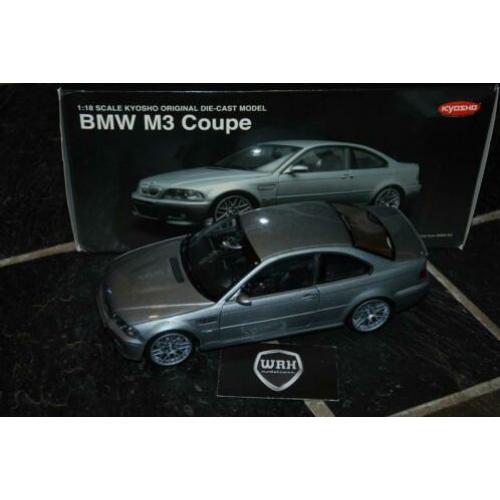 1:18 BMW M3 E46 Coupe performance pack silver Kyosho WRH
