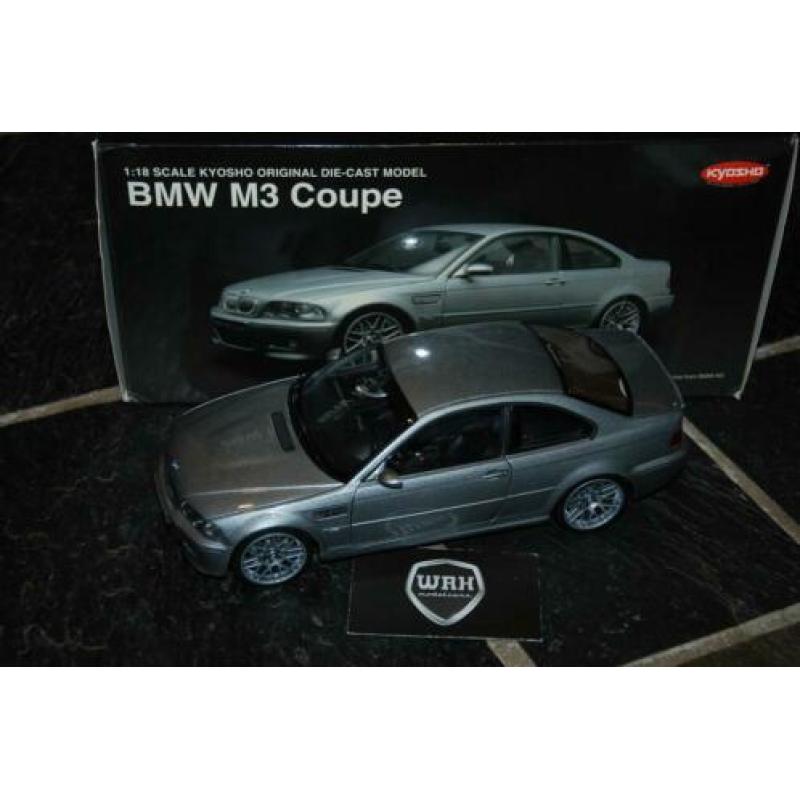 1:18 BMW M3 E46 Coupe performance pack silver Kyosho WRH