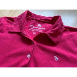 Q996 Abercrombie Polo Roze Mt 38-40 (M)