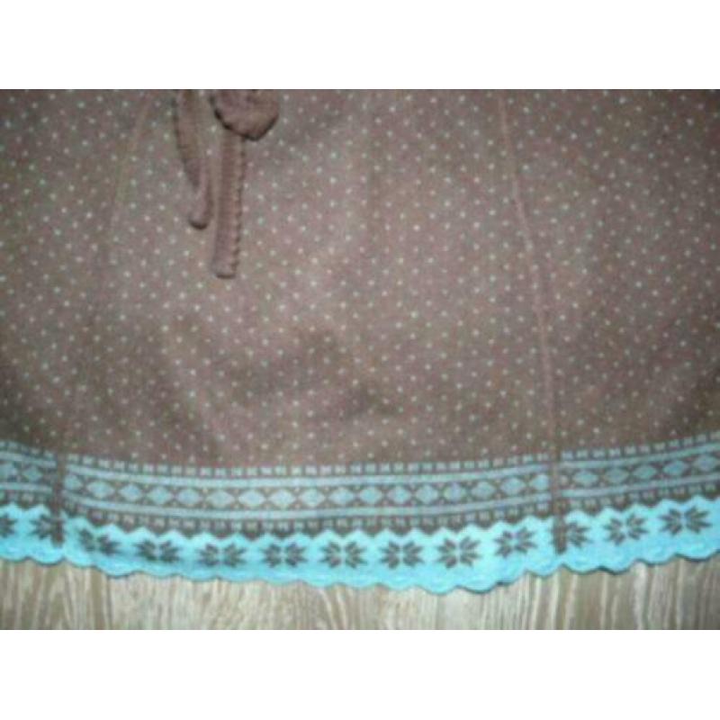 prachtig gebreide wollen noorse rok King Louie maat S 36 38