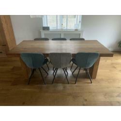 Eettafel teakhout (219,5 x 100)