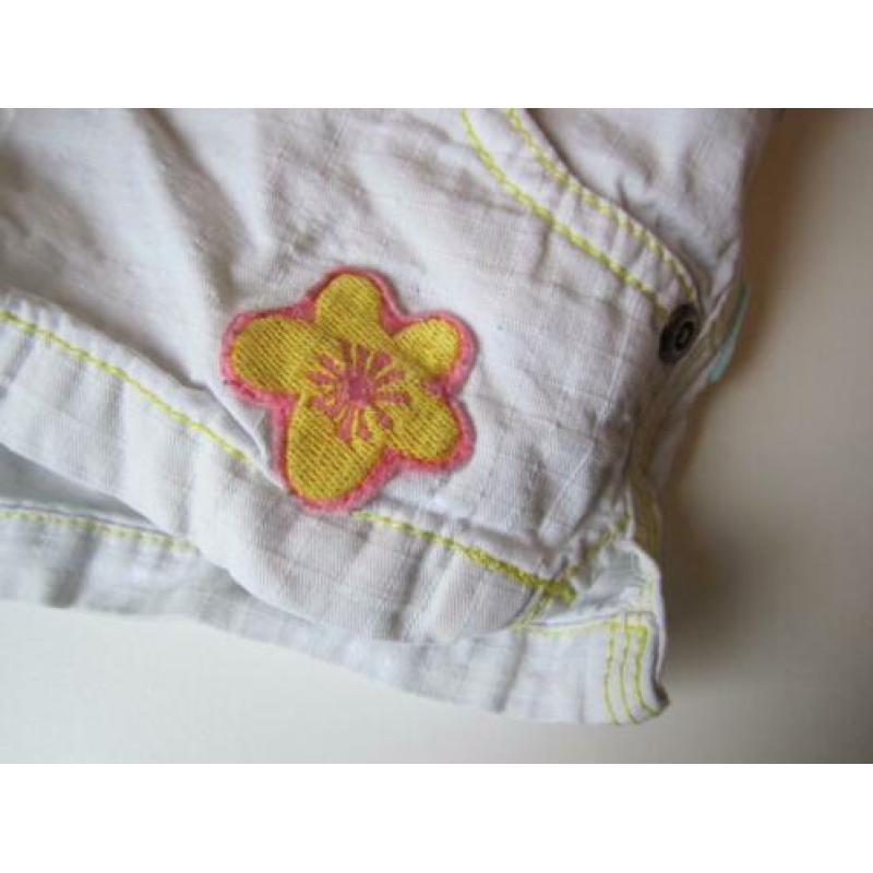 Salty Dog - Wit shortje, maat 98