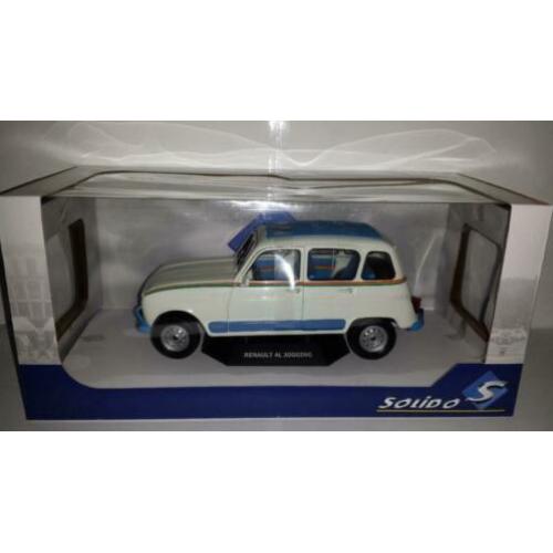 Solido 1:18 Renault 4L Jogging 1981 beige/blauw nieuw