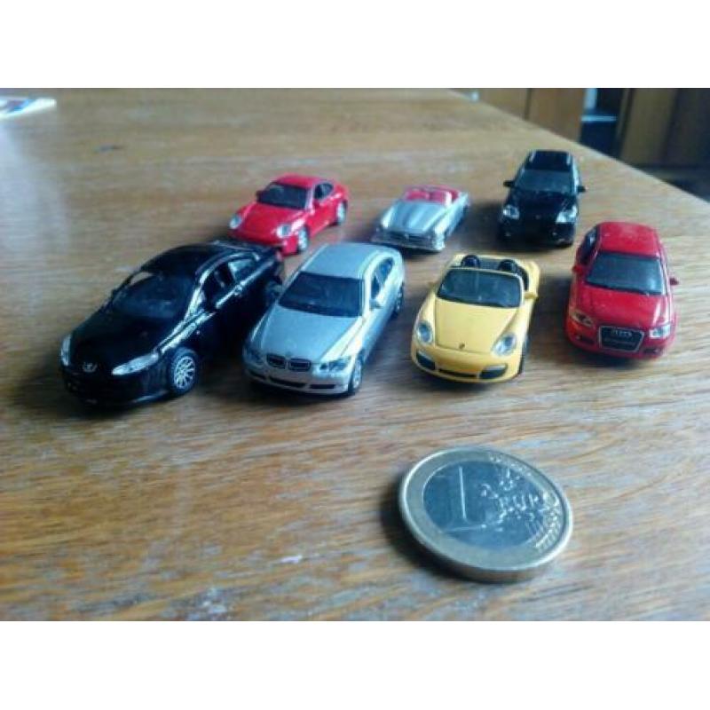 7 Welly auto's 1:87 modellen