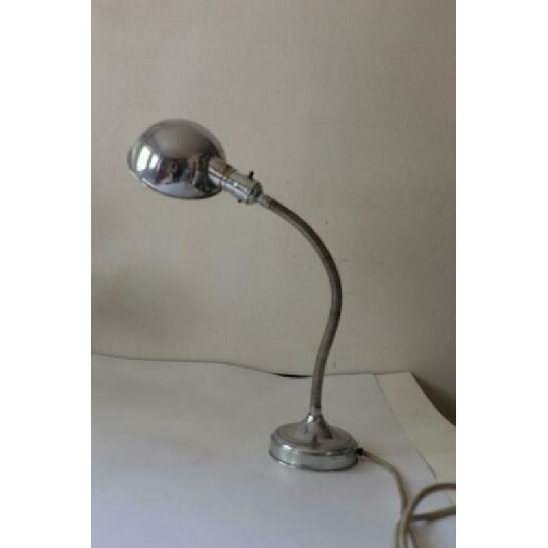 Jaren 50 vintage bureaulamp buigzaam