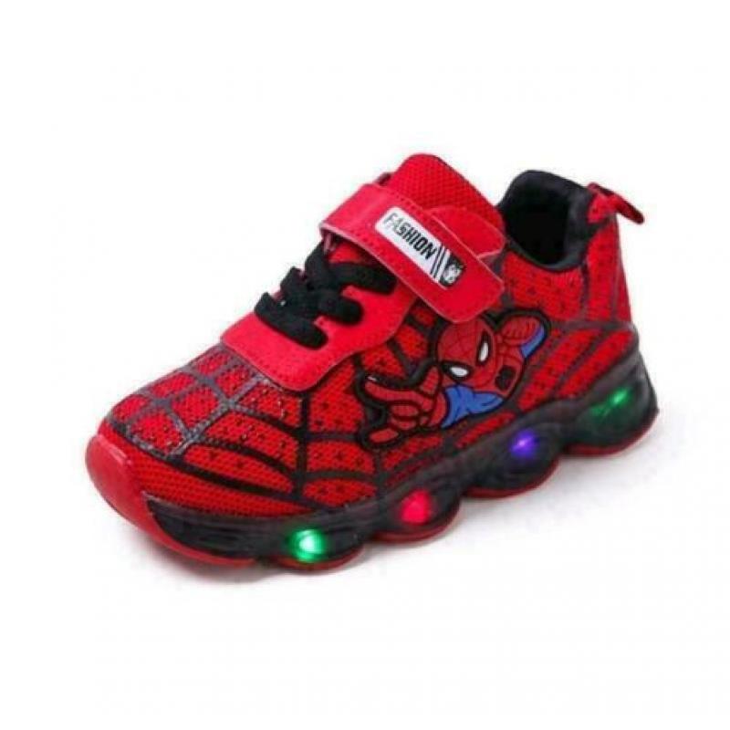 Spiderman led kinderschoen maat 21-30 gratis verzending