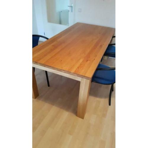 Eettafel 2 meter eikenhout i.z.g.s.t
