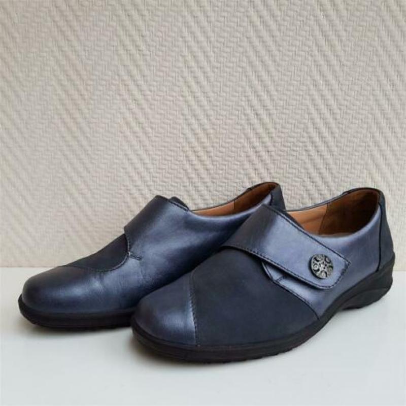 Solidus schoenen, nieuwstaat, blauw, UK 6 K, Gratis verzende