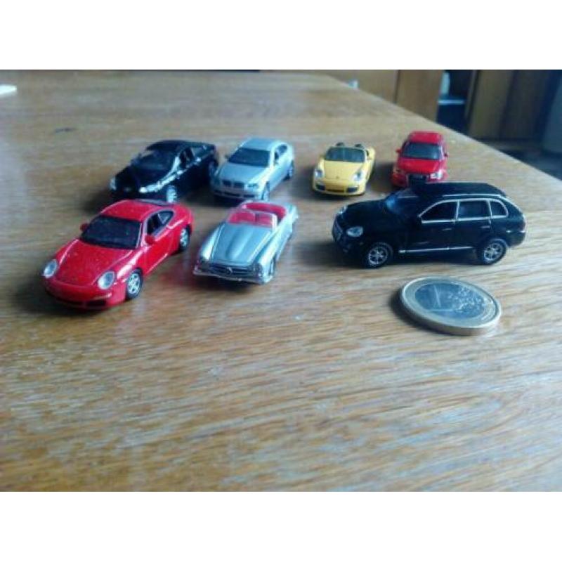 7 Welly auto's 1:87 modellen