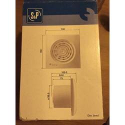 Nieuwe badkamer / wc ventilator