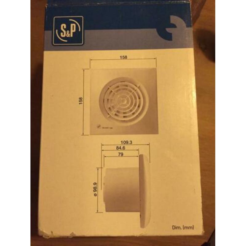 Nieuwe badkamer / wc ventilator