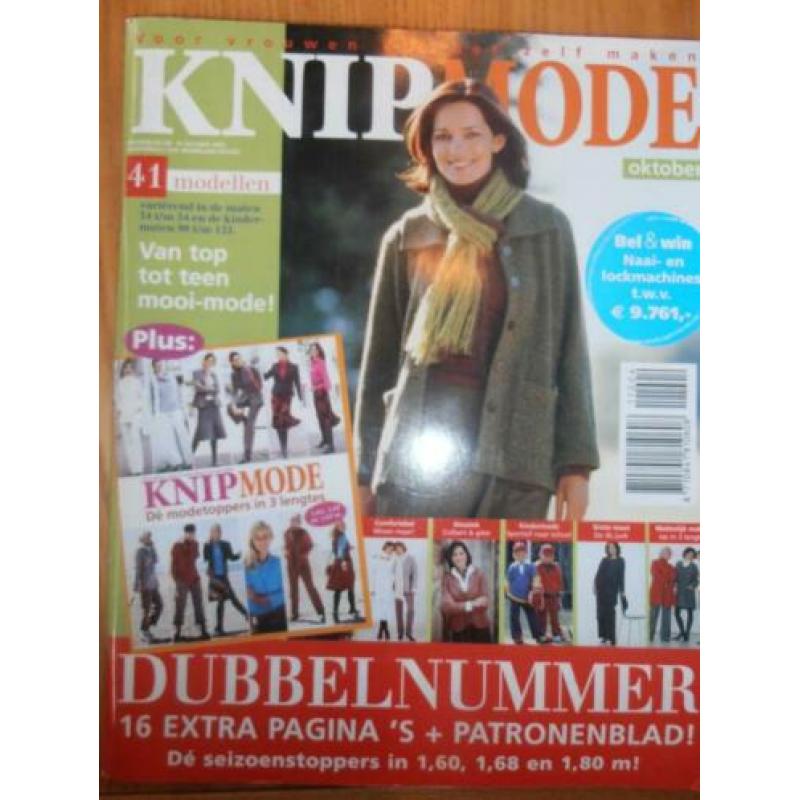 Knipmode oktober 2004 dubbelnummer patronen jassen