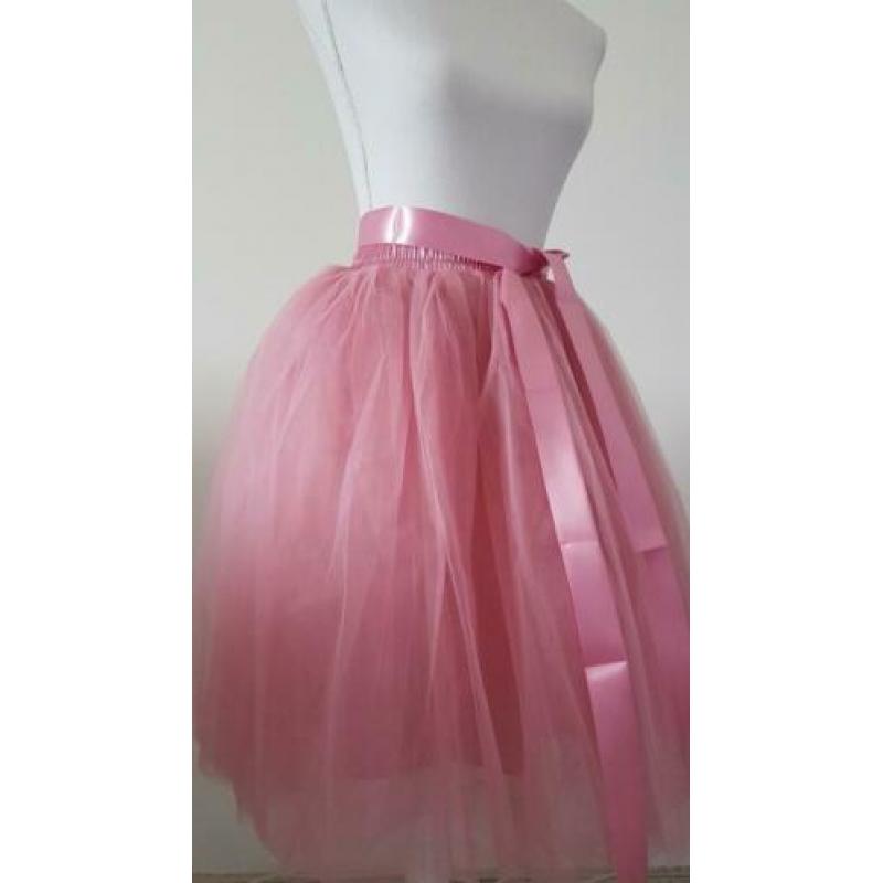 Nieuwe licht roze petticoat / tule / tutu, 6 lagen+ onderrok