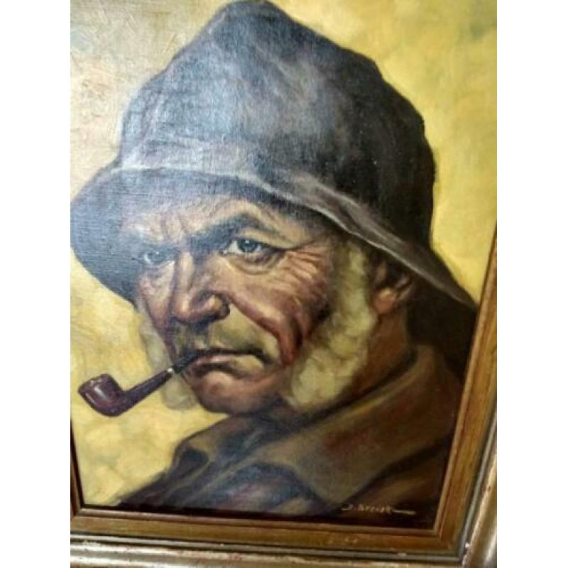 Volendamer Zeeman mooie schilderij in heel mooie lijst