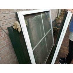 Ramen 2 stuks thermopane met kozijn van aluminium