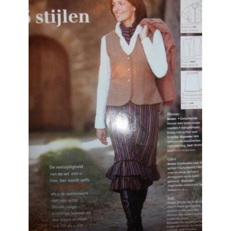 Knipmode oktober 2004 dubbelnummer patronen jassen