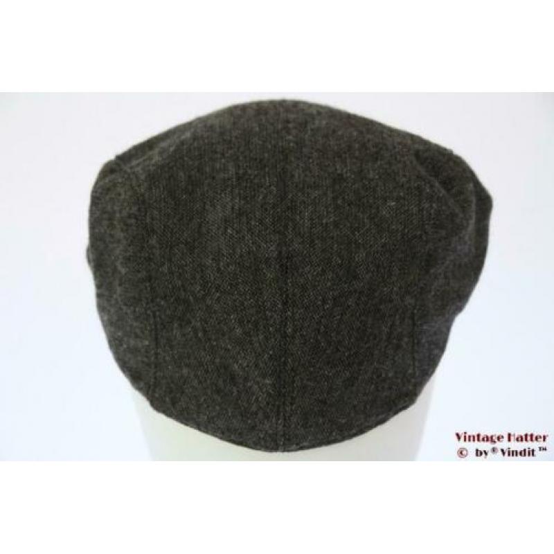 Vintage flatcap Platte pet grijs katoen 60 = XL
