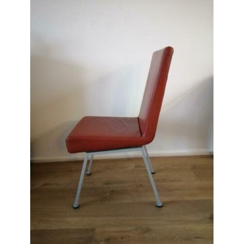 Avanti tafel glas uitschuifbaar met 4 stoelen leer terra