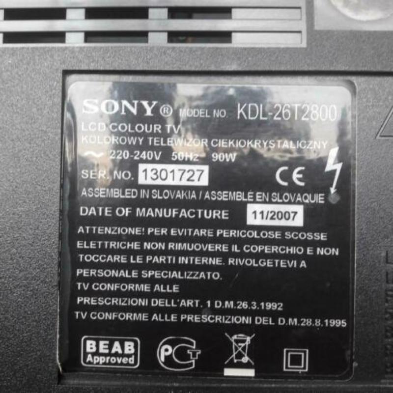 Sony Bravia diagonaal 66 cm beeld