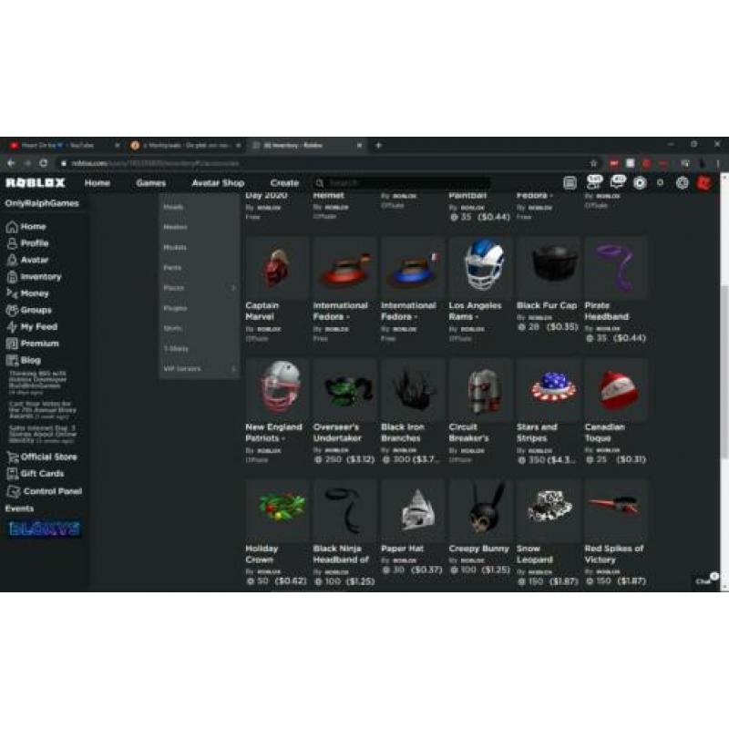 Roblox account