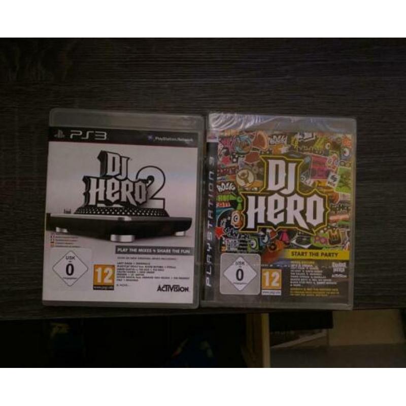 playstation 3, incl 9 spellen en DJ hero