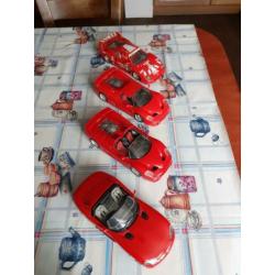 4X schaalmodel auto 1/18 in nieuw staat