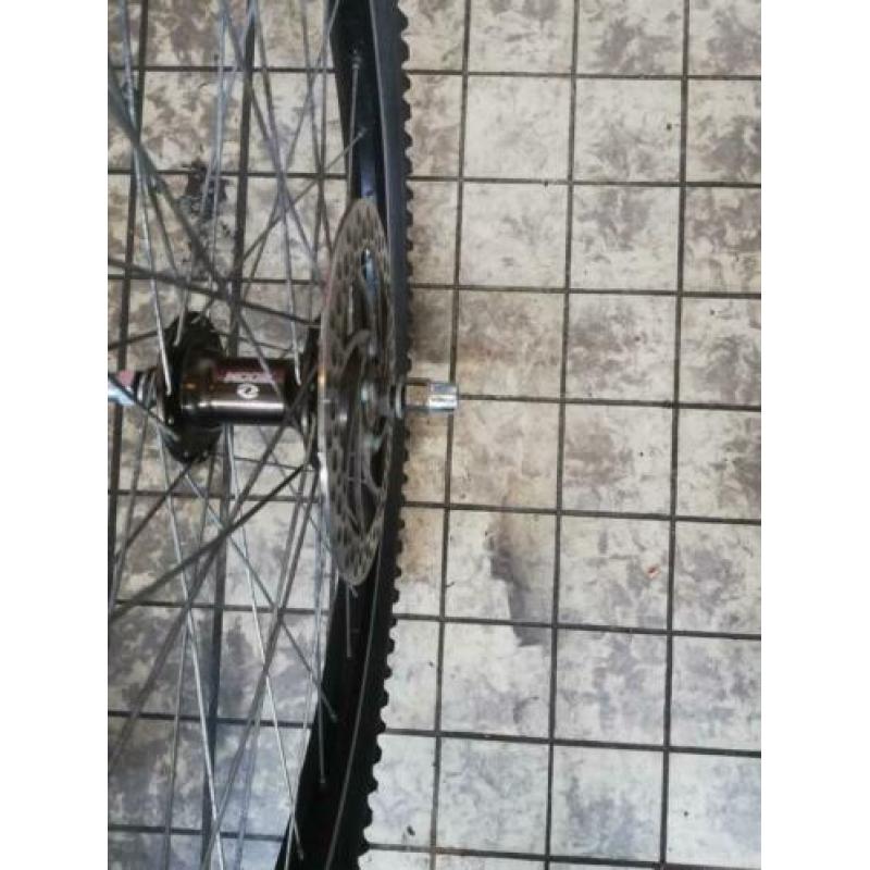 Mtb velg, 26" met 160 diam. schijfrem