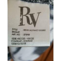 REVELATION singlet zwart met strass; Mt L (S822)