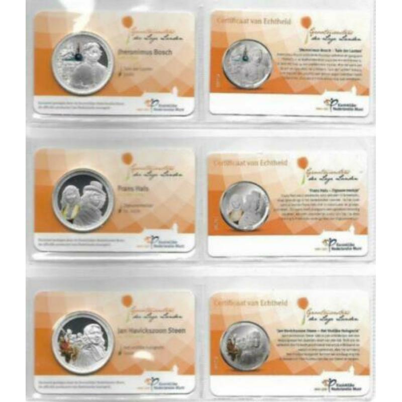 Grootmeesters der Lage Landen <> 12 zilveren munten coincard