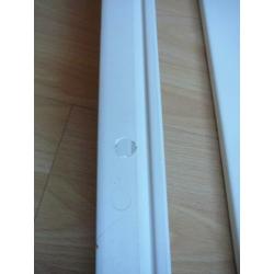 2 x kunststof goot, 2 meter, 60 x 40, crème wit