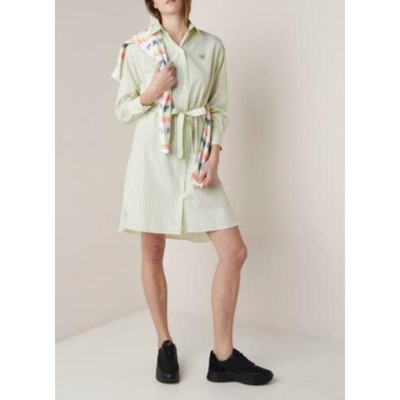 Nieuw, Kenzo blousejurk met streepdessin en strikceintuur ma