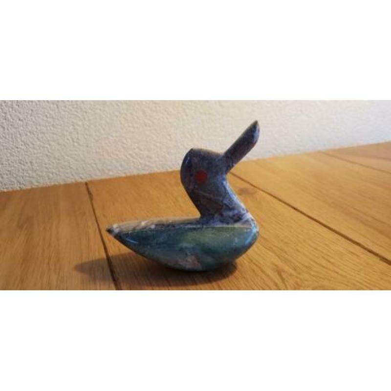 KRISTALLEN zeehondje, vogels van SPEKSTEEN, keramiek etc.