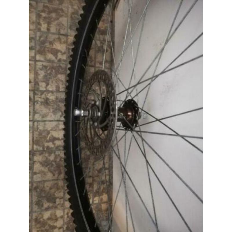 Mtb velg, 26" met 160 diam. schijfrem