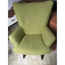 Mooie groen fauteuil. ,