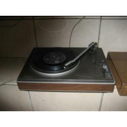 Sixties stereo combi versterker pick up boxen hout