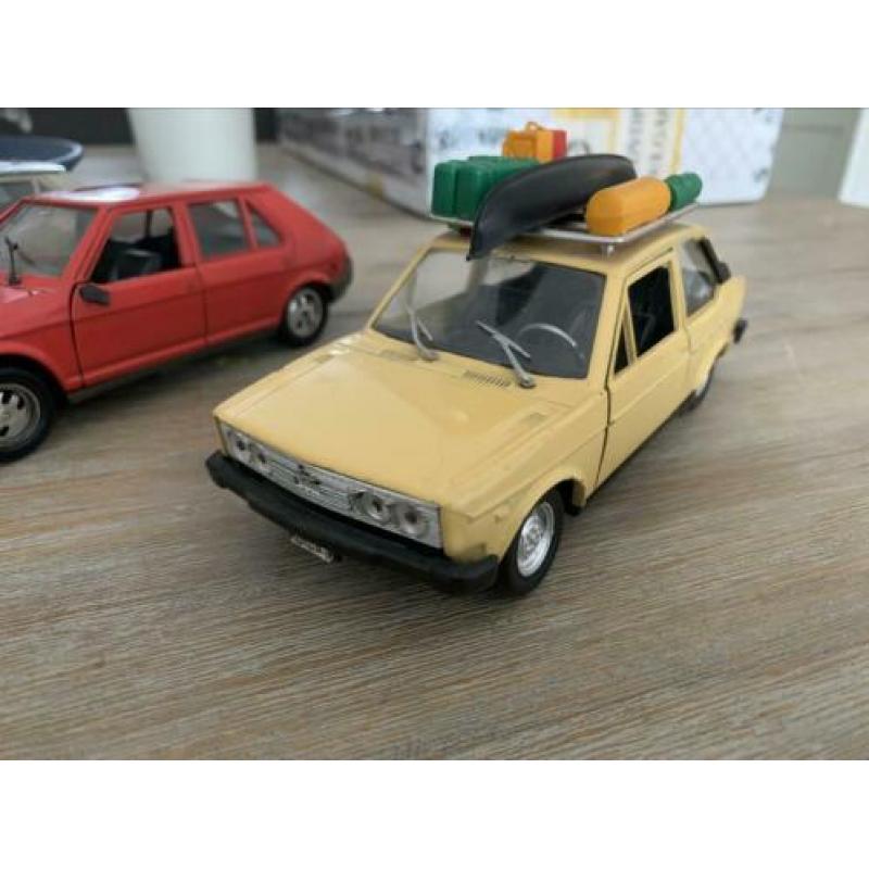 Partij fiat Polistil en bburago 1:24 vintage modelauto’s