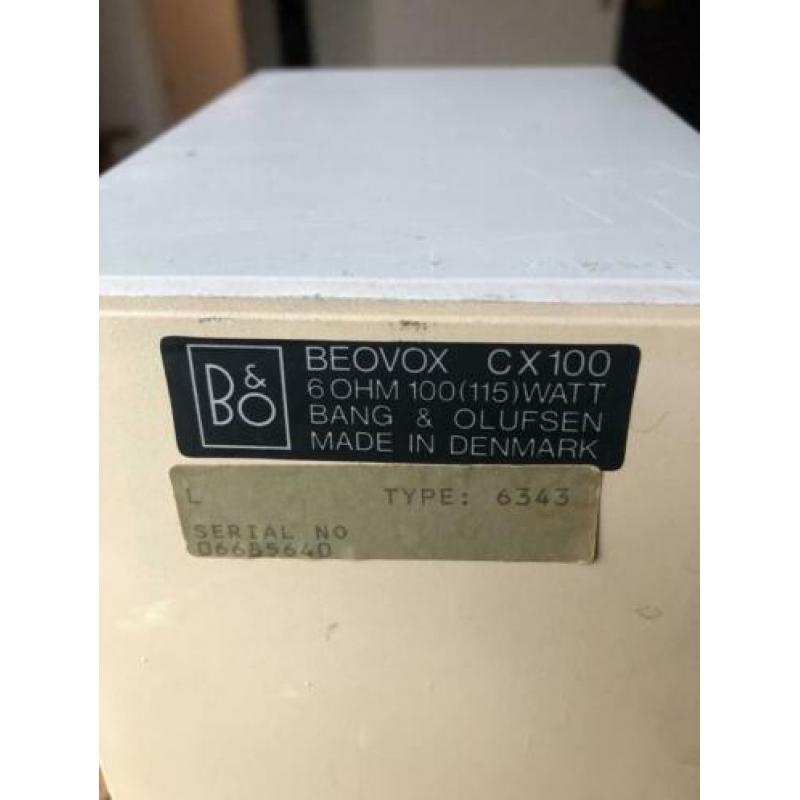 Bang en Olufsen beovox cx100 speakers.