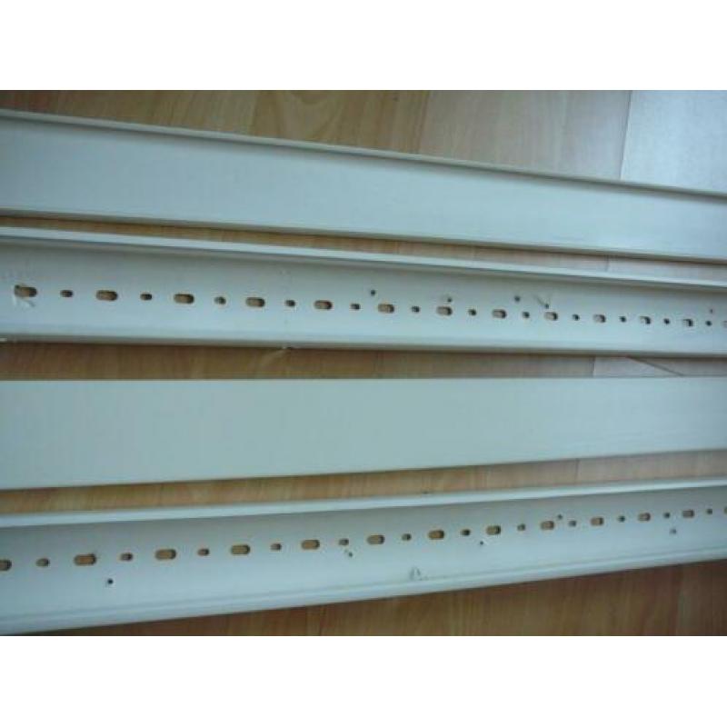 2 x kunststof goot, 2 meter, 60 x 40, crème wit