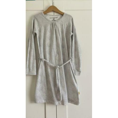 Jurkje Little Label 122-128 wit zgan