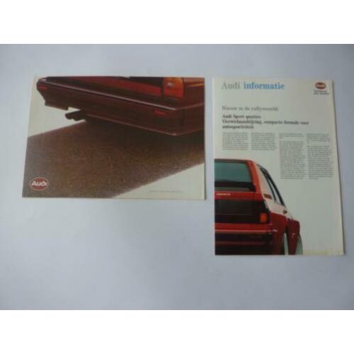 2 Folders: Audi Quattro en Sport Quattro ("oer' Quattro)
