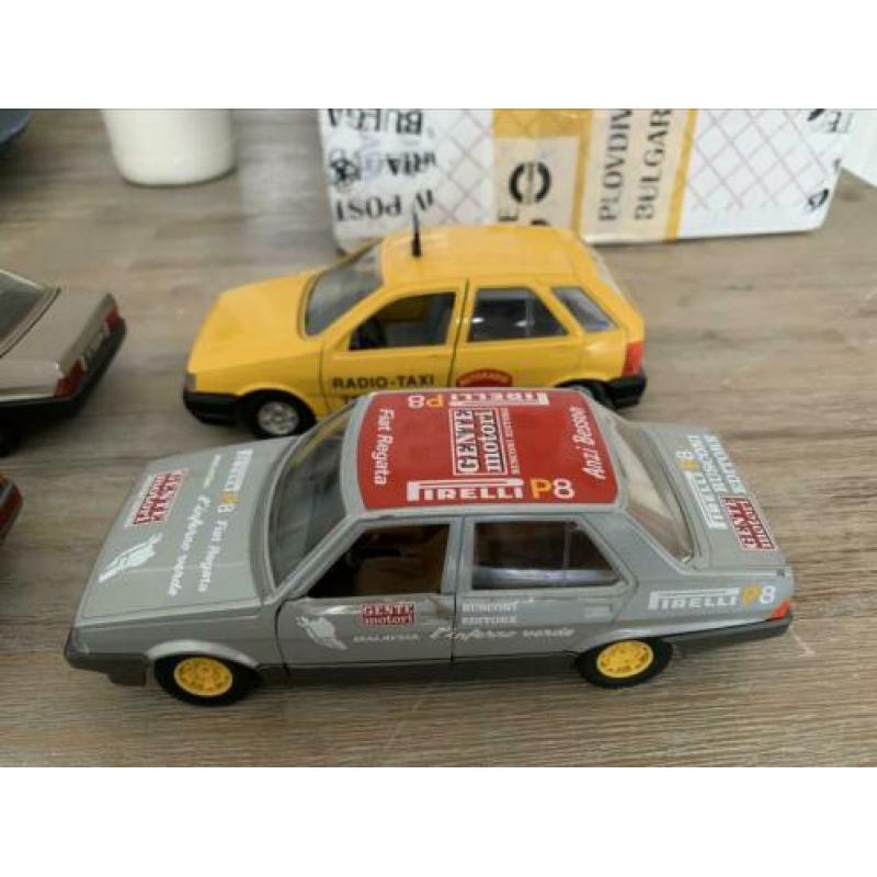 Partij fiat Polistil en bburago 1:24 vintage modelauto’s