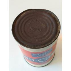 Oud blik Vitorun motoroil olieblik motorolie reclame