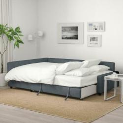 Ikea hoek slaapbank Friheten grijs zgan