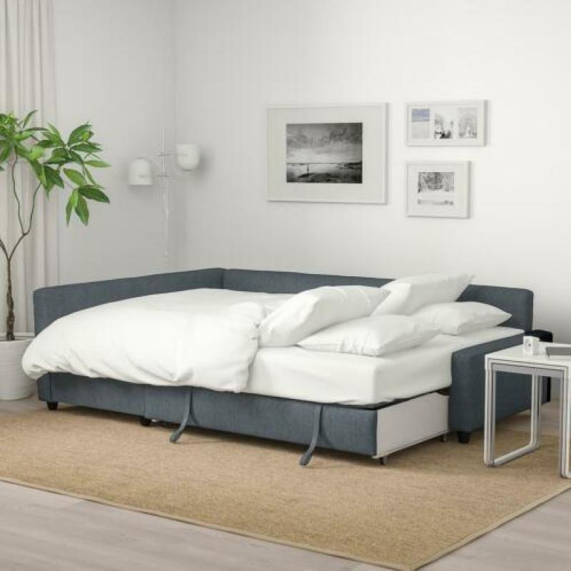 Ikea hoek slaapbank Friheten grijs zgan