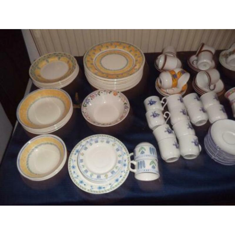 diverse servies diverse soorten en kleuren