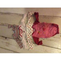 Meisjes rompers tot maat 68 en maillot en sokjes